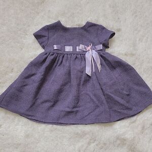 BONNIE BABY PURPLE DRESS, SIZE 12 MONTHS